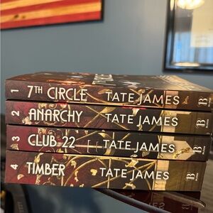 Tate James Book Set- 7th circle, Anarchy, Club 22 and Timber